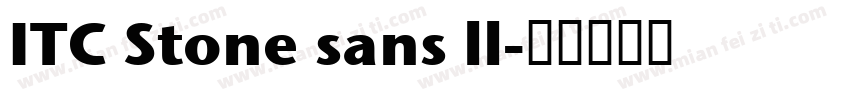 ITC Stone sans ll字体转换